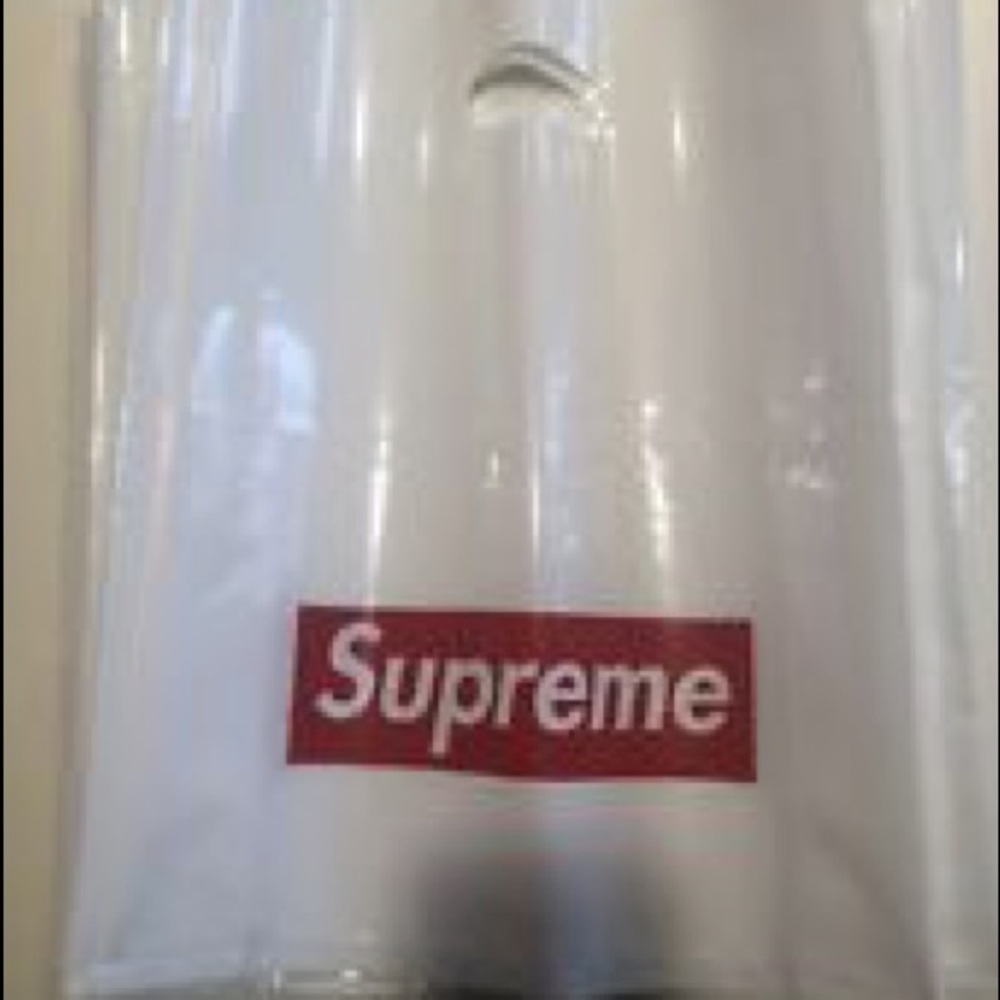 Clear Empty Authentic Supreme Bag